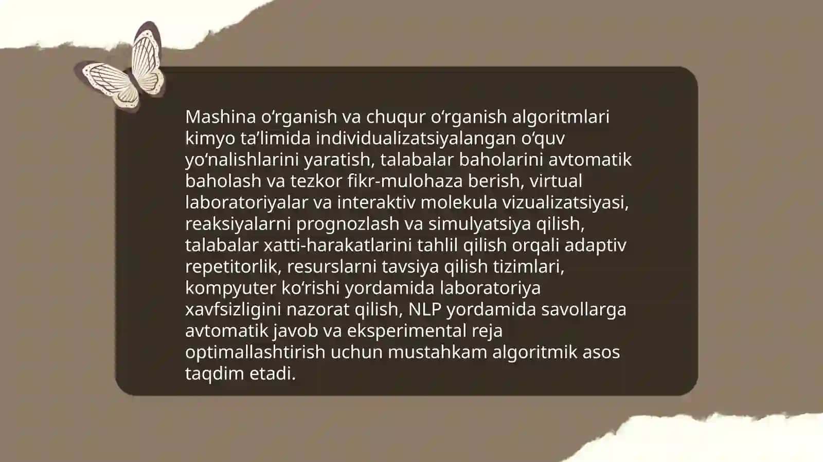 Kimyo o‘qitishda su’niy intelektdan foydalanish texnikasining shakllanishi 4