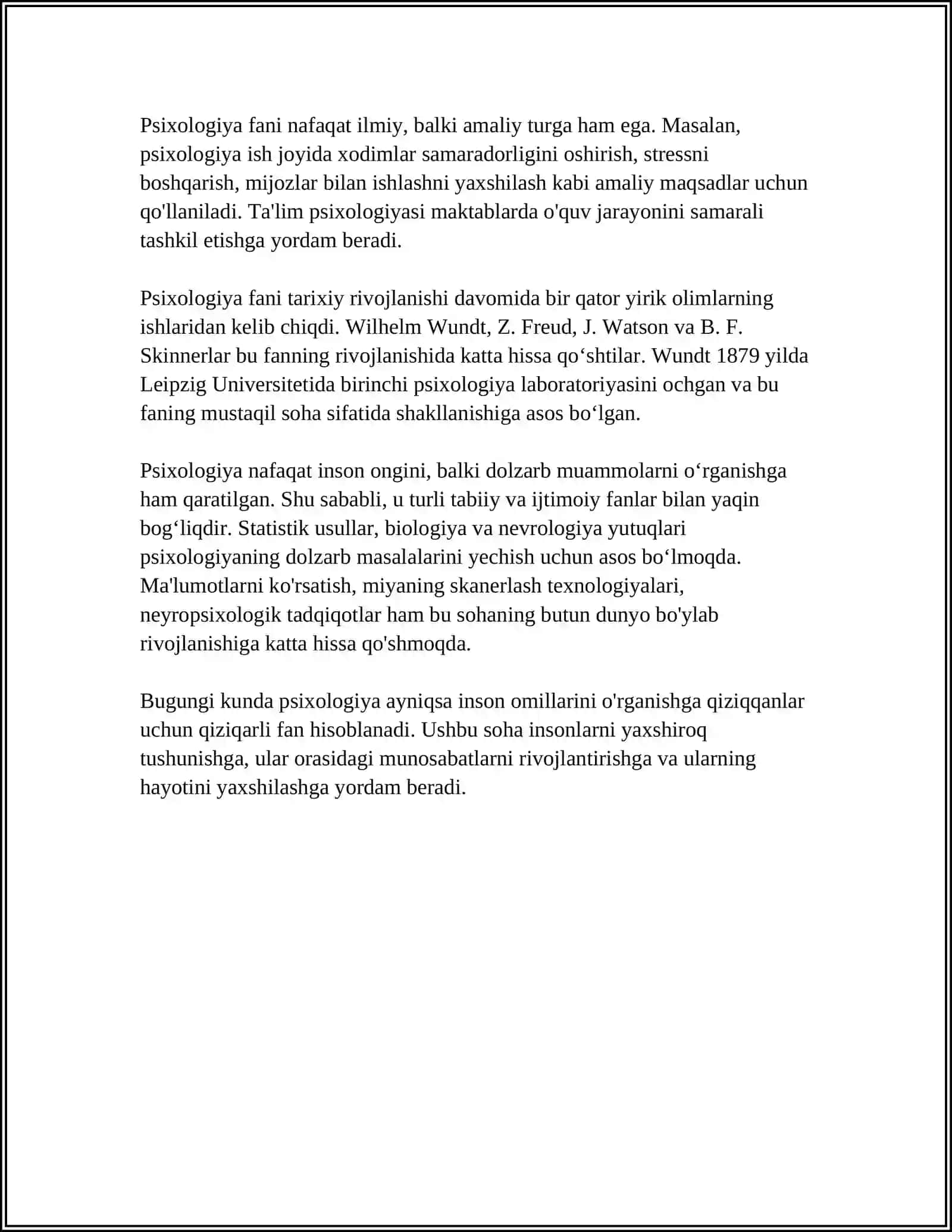PSIXOLOGIYA FANI PREDMET MAQSAD VA VAZIFALARI 4