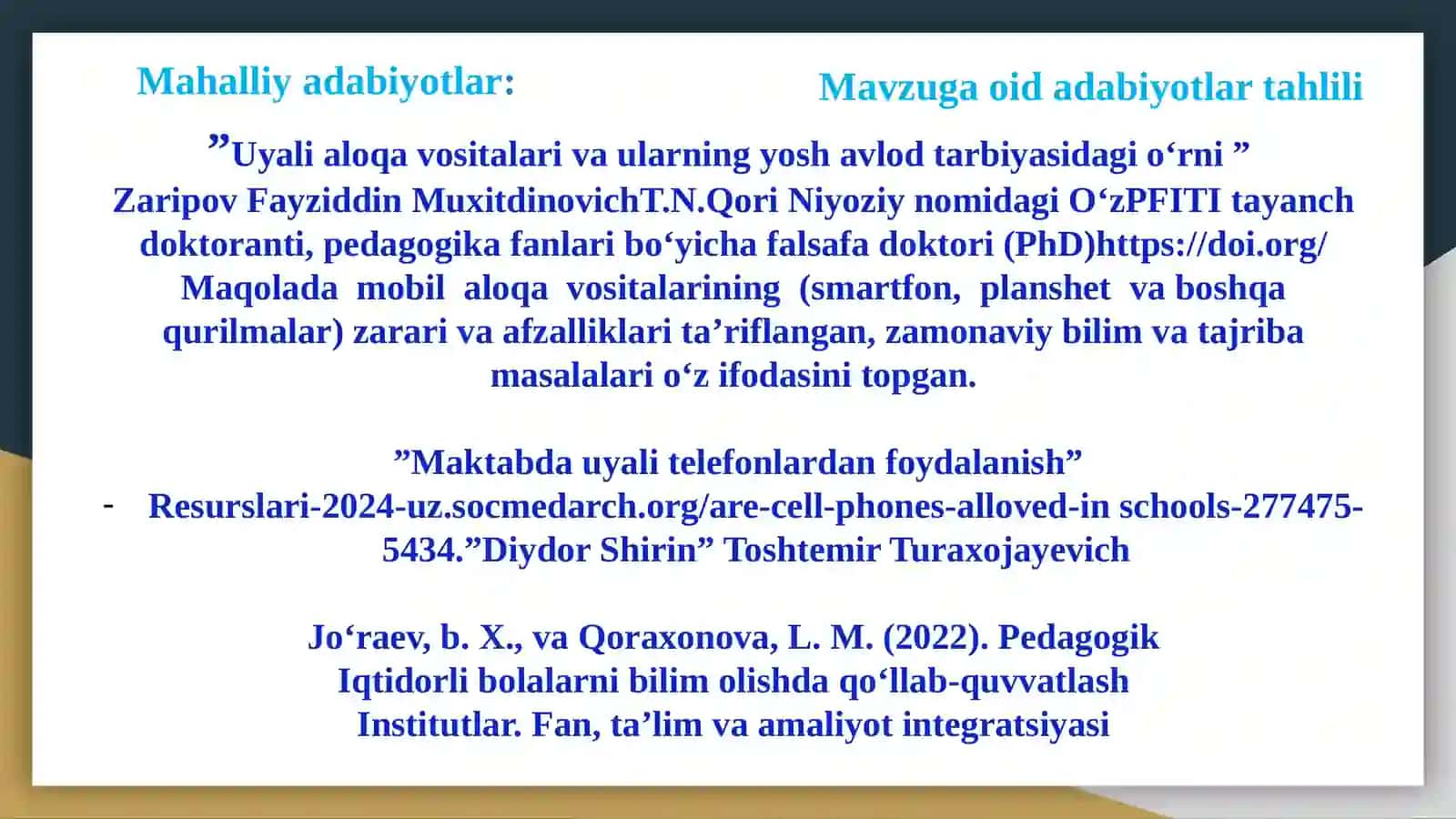 Maktabda o‘quvchilarning uyali aloqa vositalaridan tartibli va samarali foydalanish tizimini yo‘lga qo‘yish 4