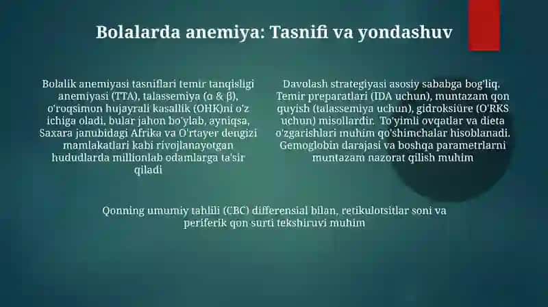 Yoshdagi Bolalarda Gemogramma va uning Interpritatsiyasi 4