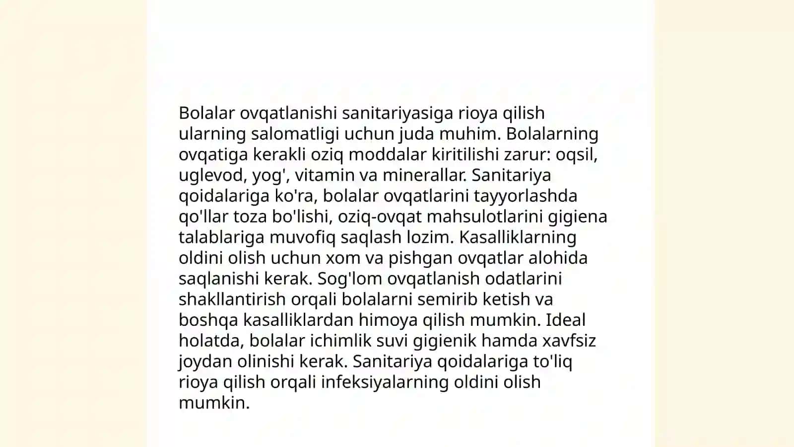 Maktabgacha ta'lim tashkilotlarida joriy sanitariya nazorat 4