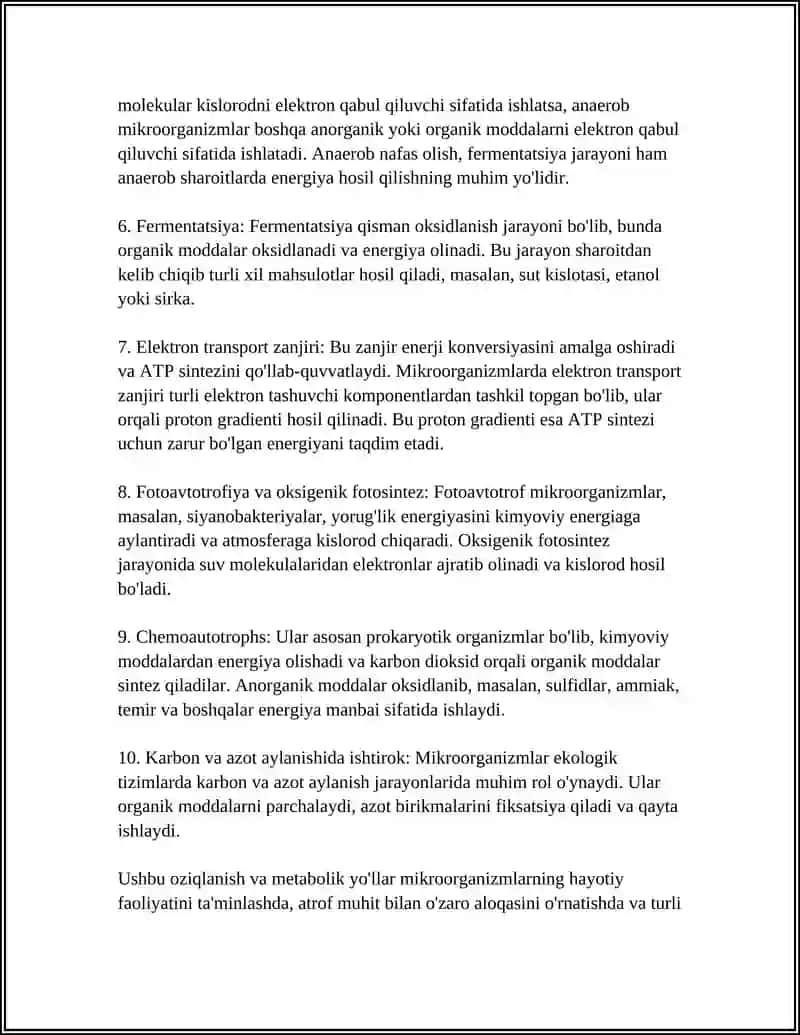 MIKROORGANIZMLAR FIZIOLOGIYASI 4