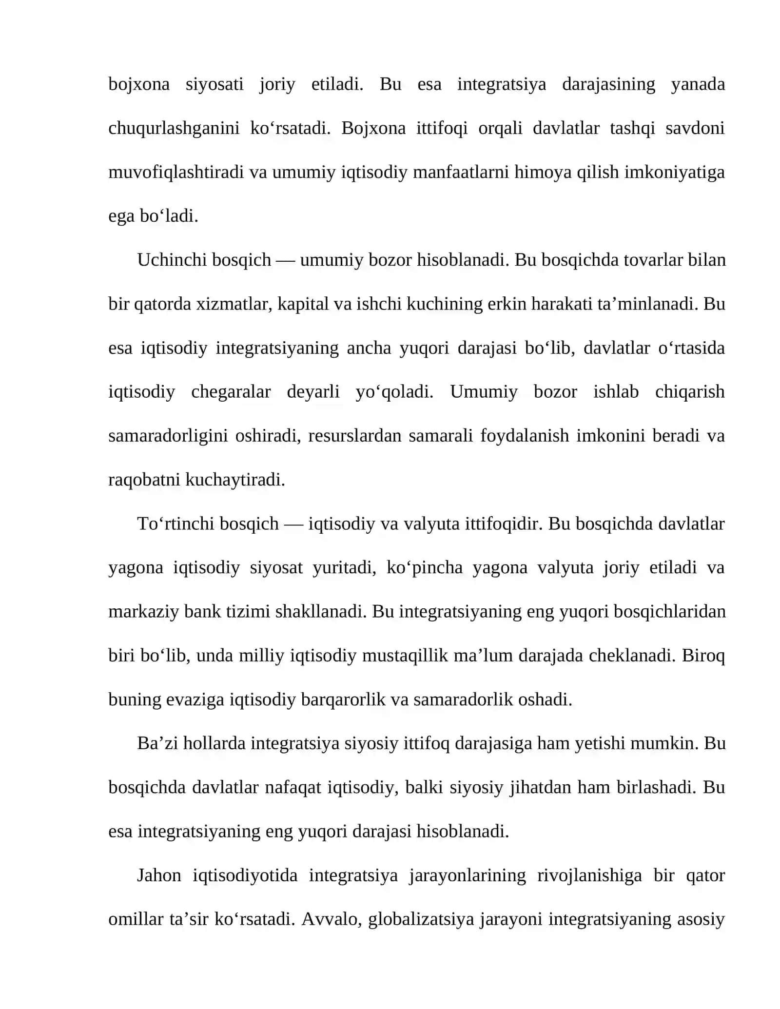 Jahonda va Gʻarbiy Yevropada integratsiya jarayonlarining rivojlanishi 4