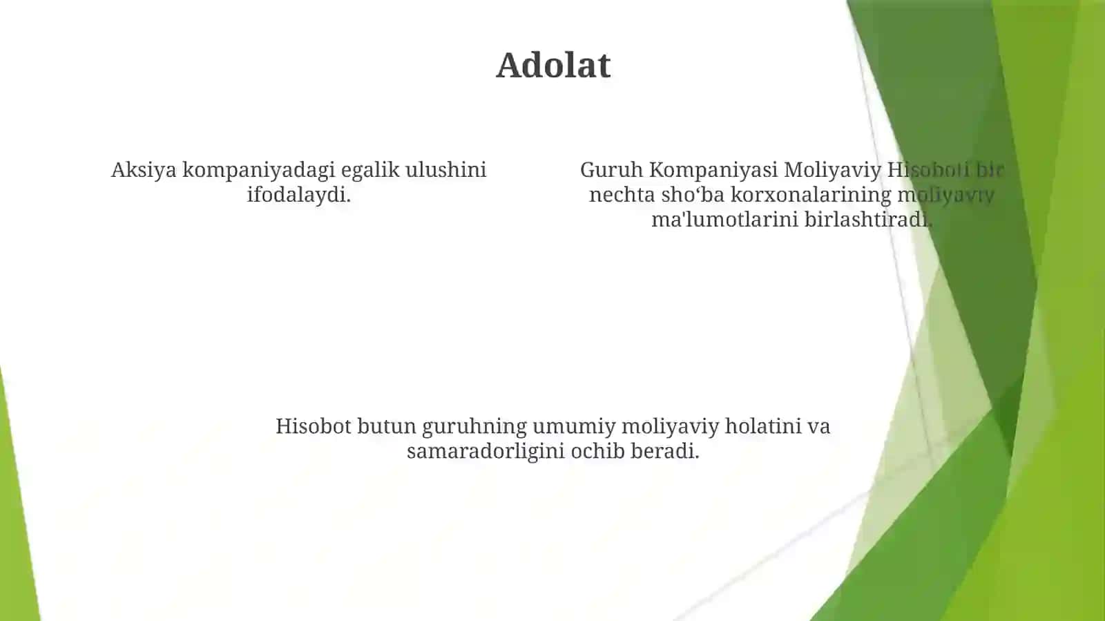 Kompaniyalar guruhining moliyaviy hisoboti 4