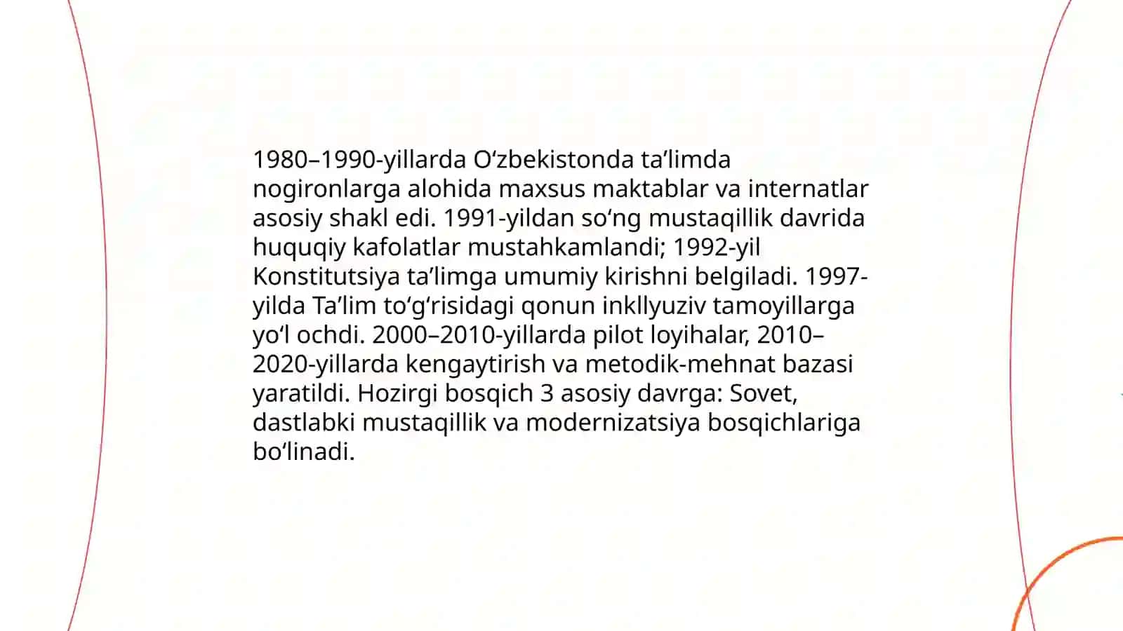 Oʻzbekistonda Inklyuziv taʼlim: Shakllanish bosqichlari va huquqiy asoslari 4