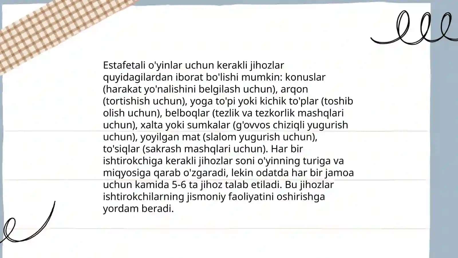 Estefetali harakatli o'yinlarni o'rgatish 4
