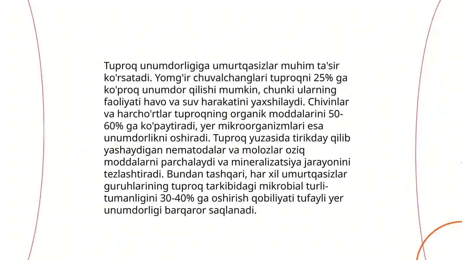 Tuproqda yashovchi umurtqasiz hayvonlar va ularning amaliy ahamiyati 4