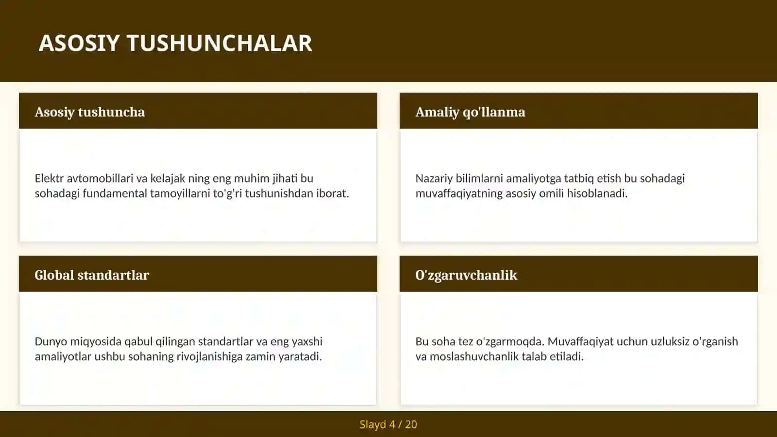 Elektr avtomobillari va kelajak 4