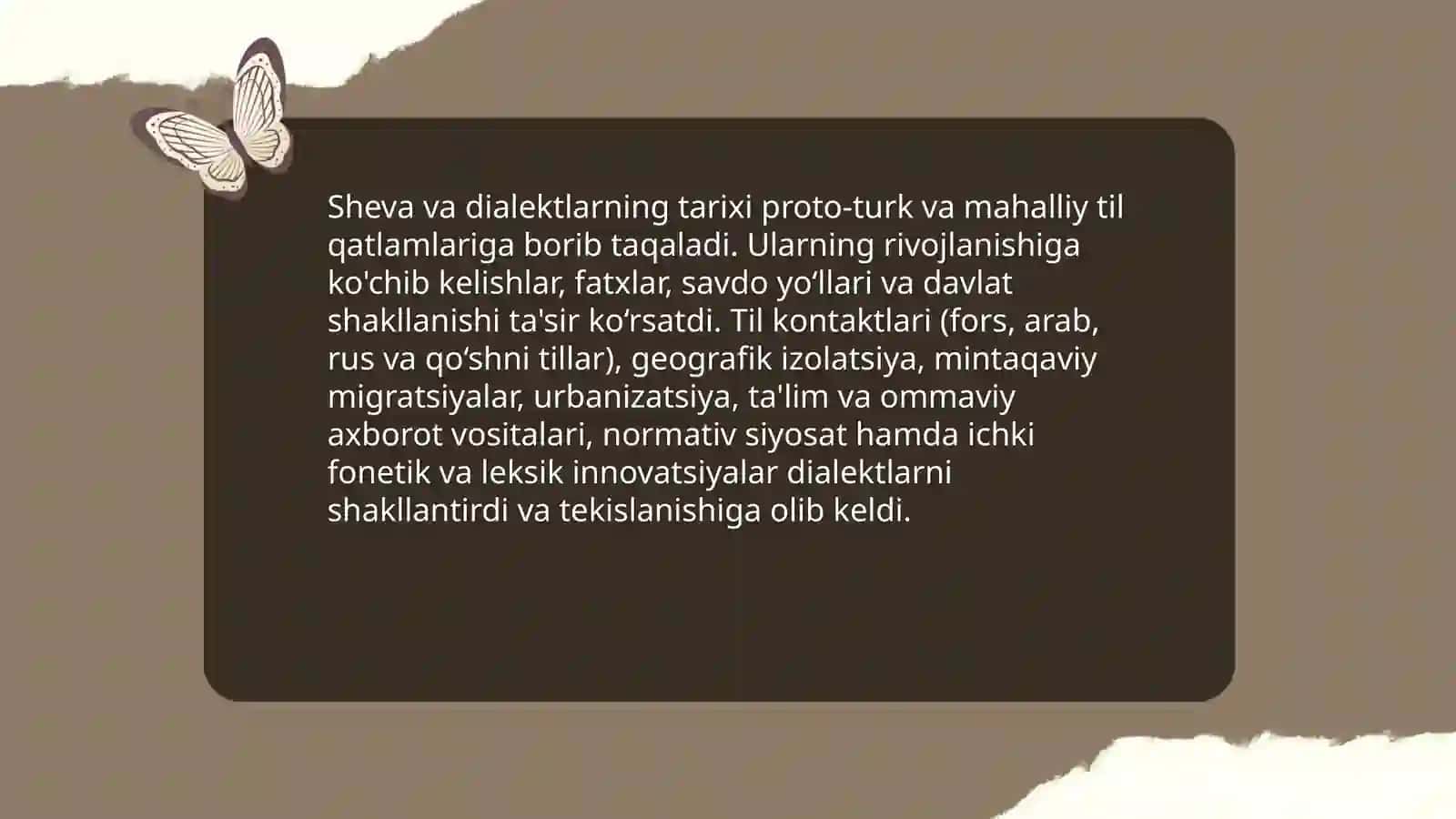 Sheva, dialekt, lahjaning xususiyatlari, ularni o‘rganish metodlari 4