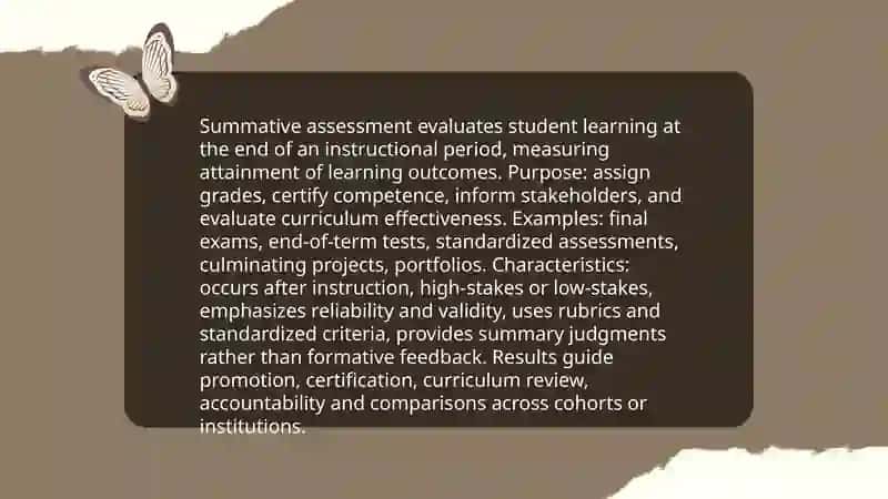 Types and Purposes of Assessment 4