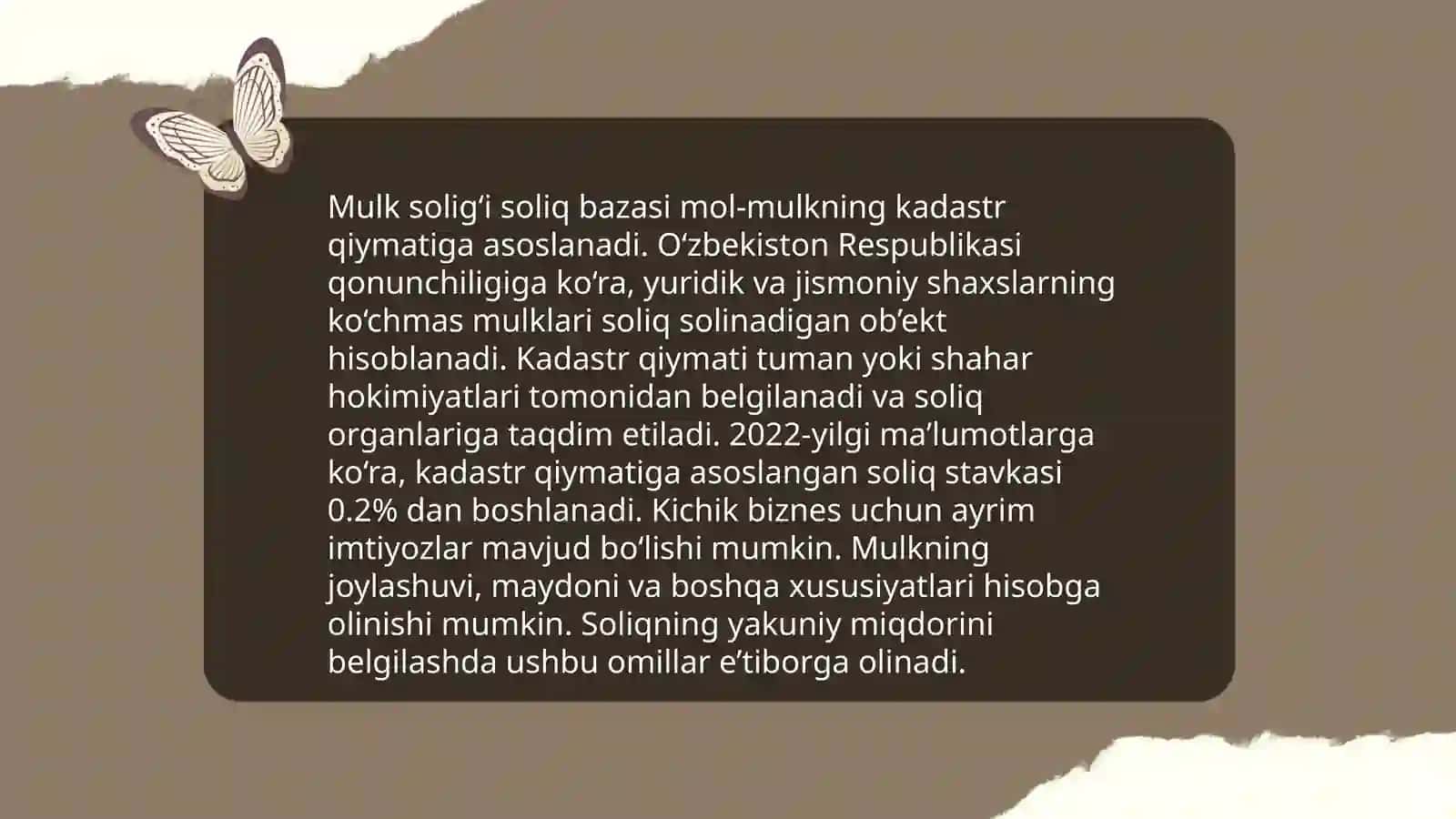 Jismoniy shaxslarning mol mulkiga solinadigan soliq 4