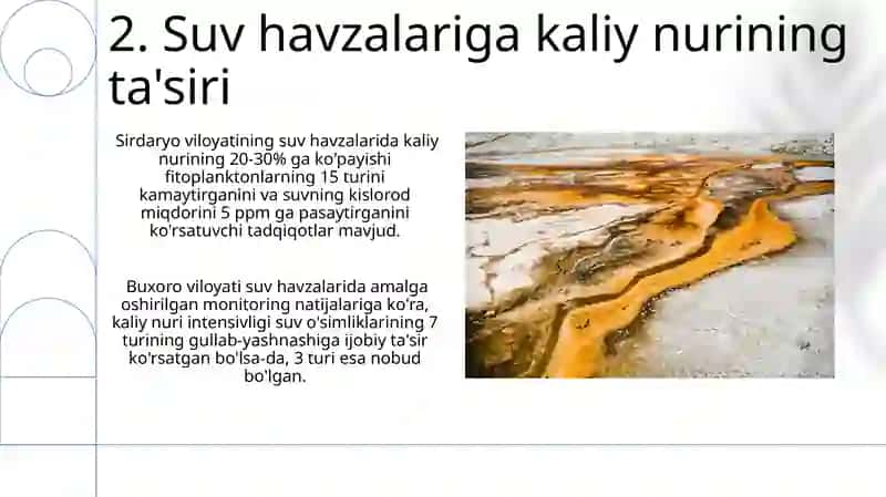 Kaliy Yorug'ining Ekologik Ta'siri 4