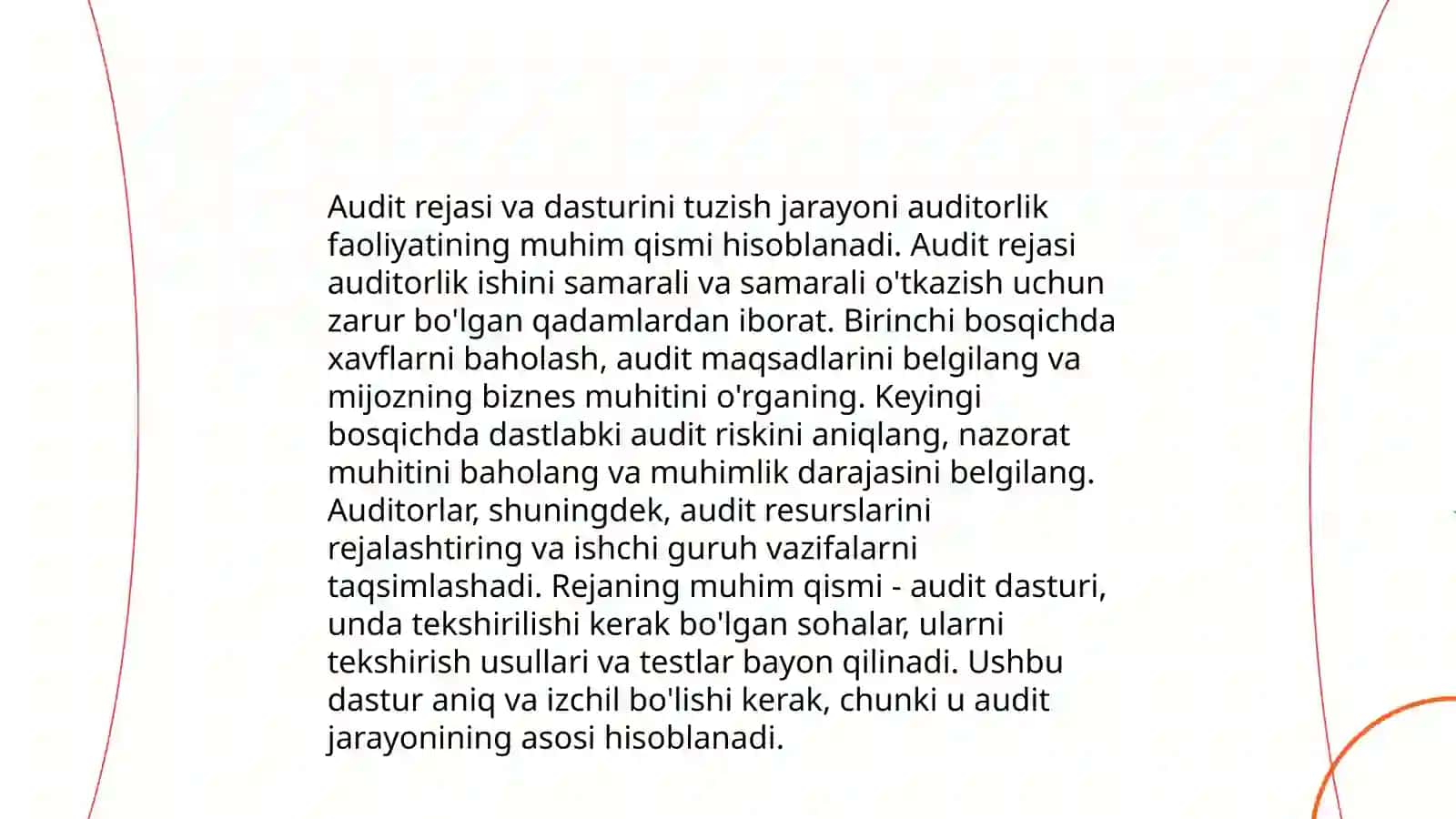 Audit dasturini tuzish va undan foydalanish tartibi 4