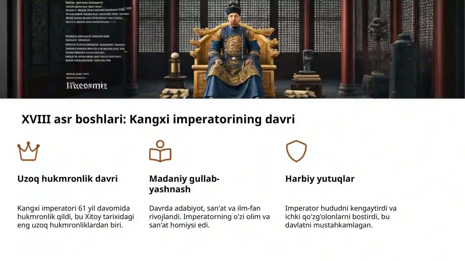 XVI-XVIII asrlarda Xitoy: Buyuk davr 4