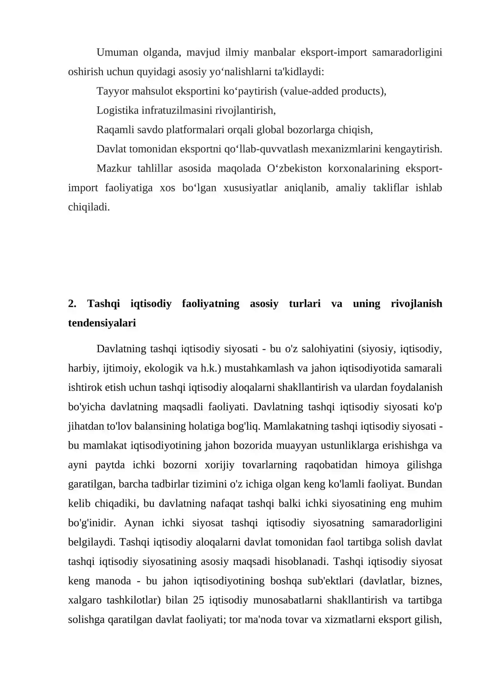 Eksport-import faoliyati tahlili 4