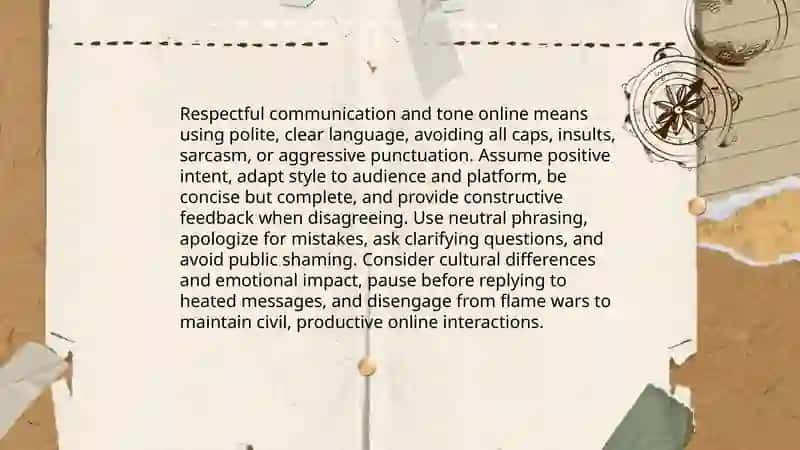 Internet knowledge:Etiquette and netiquette 4