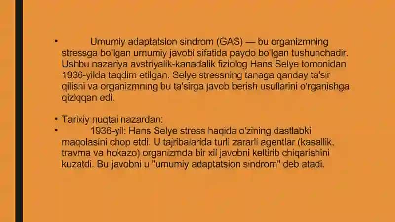 Umumiy adaptatsion sindrom 4