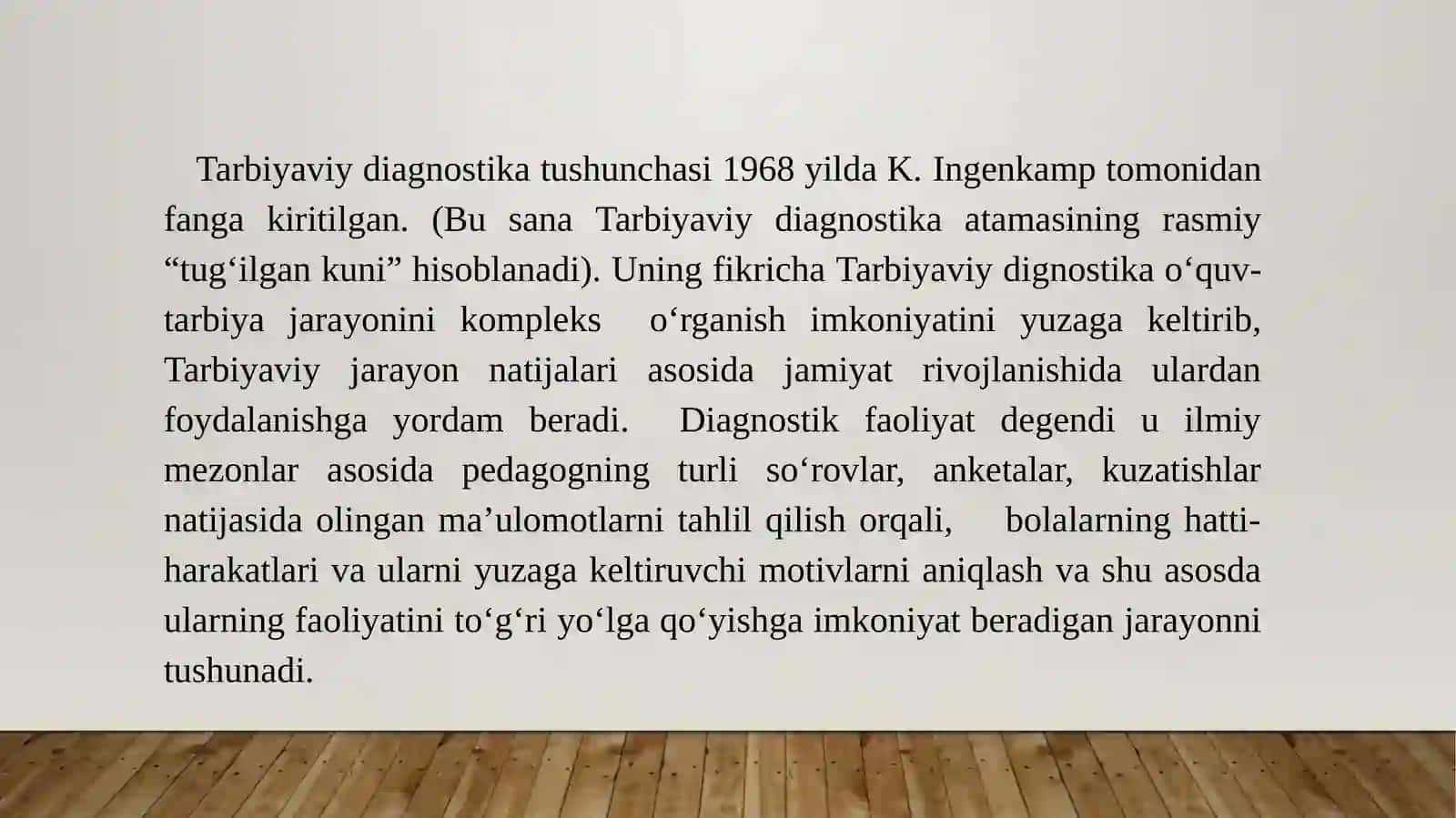 Tarbiyaviy diagnostika pedagogikaning ilmiy va amaliy sohasi sifatida 4