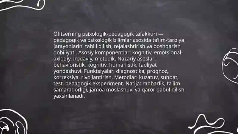 Ofitserning pedagogika mahorati 4