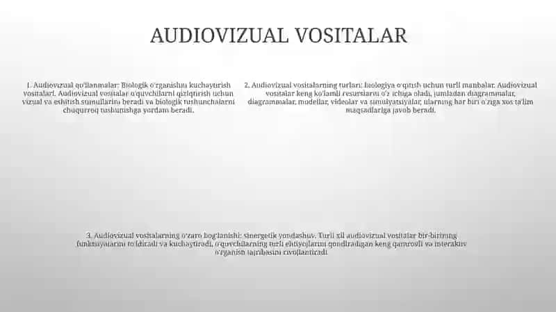 Biologiya OʻQitish Vositalarining Turlari Va Ularning OʻZaro BogʻLiqligi 4