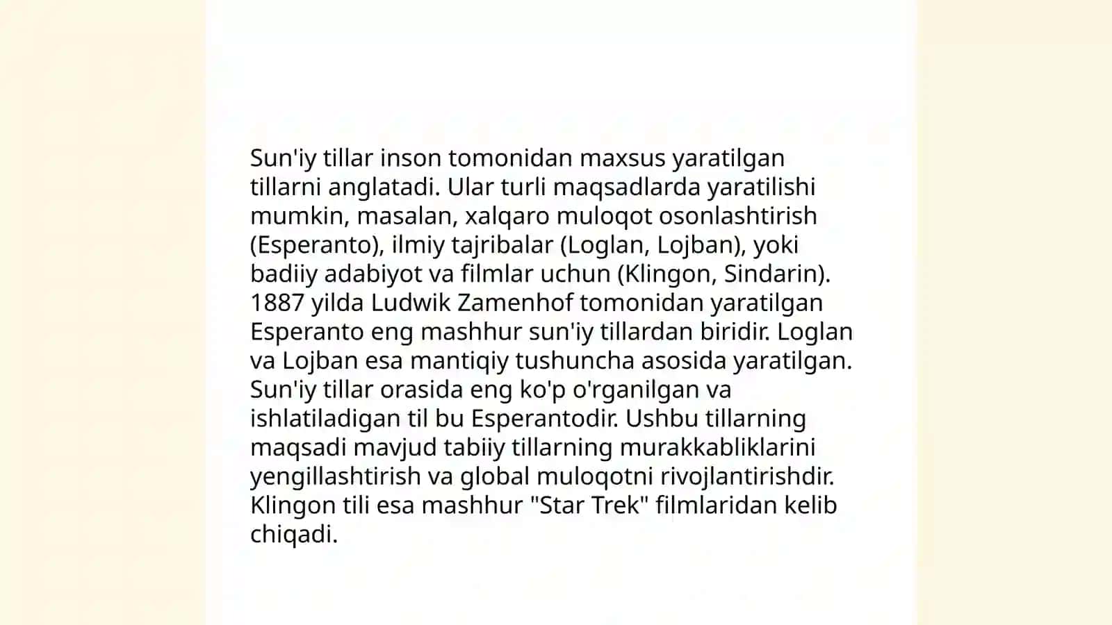 Sun'iy tillar 4