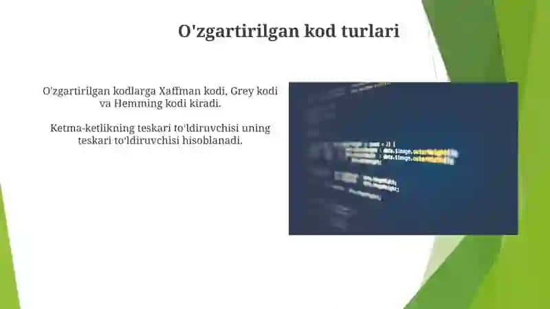 O'zgartirilgan Kodlar 4