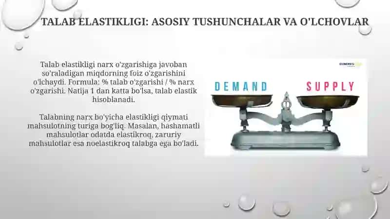Elastiklik va soliq yukining isteʼmolchi va ishlab chiqaruvchi oʻrtasidagi taqsimlanishi 4