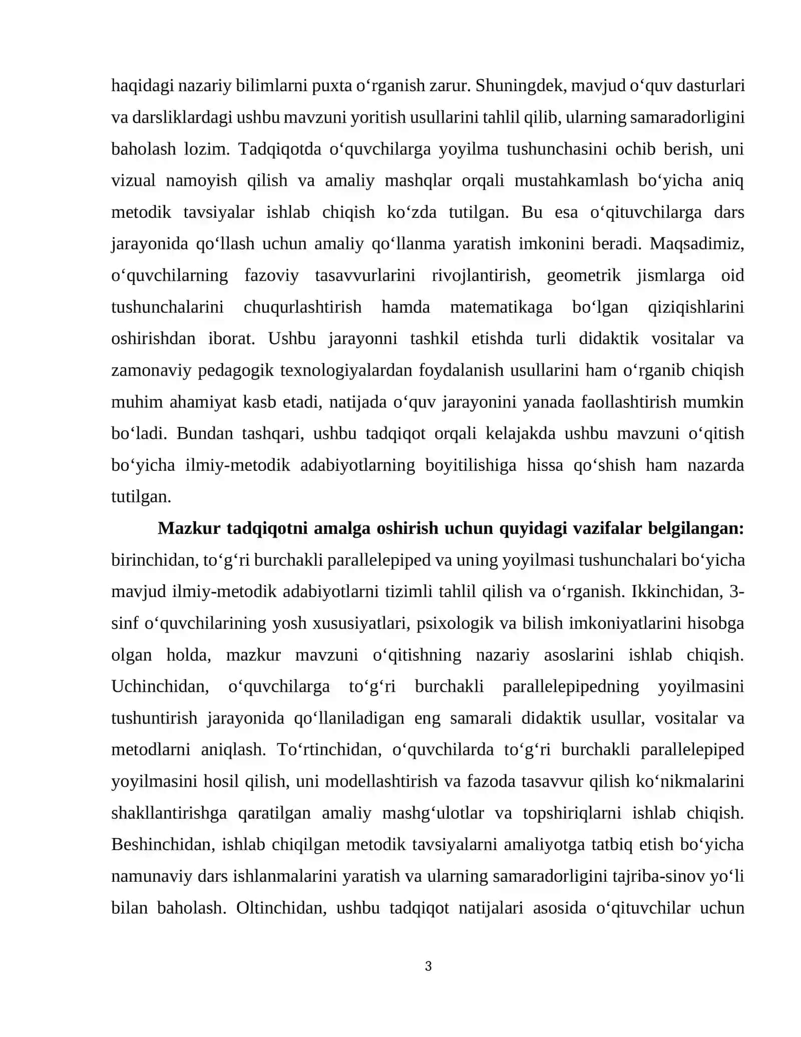 3-sinf matematika darslarida o‘quvchilarni to'g'ri burchakli parallelepipedning yoyilmasi bilan tanishtirish usullari 4
