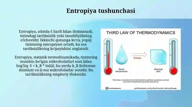 Termodinamikaning uchinchi qonuni 4