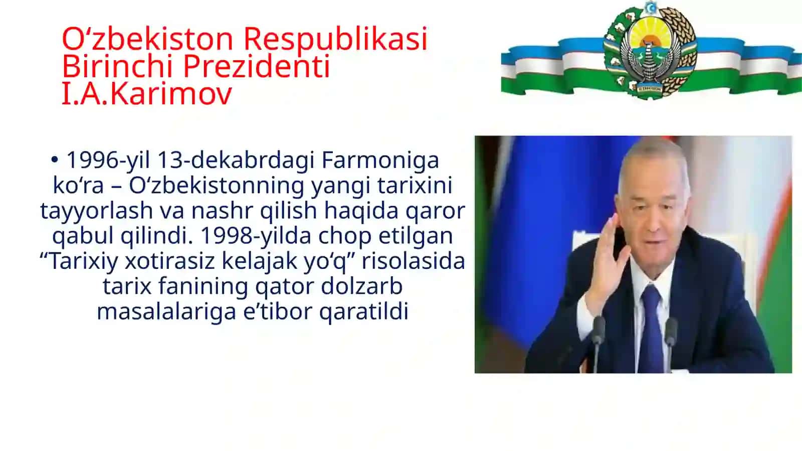 O‘zbekistonning yangi tarixini tayyorlash va nashr qilish 4