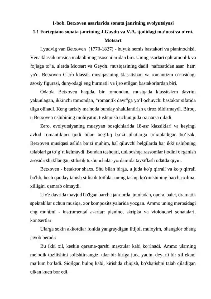 L.Betxoven uvertyuralari. Asarlaridan parchalar ijro etish 4