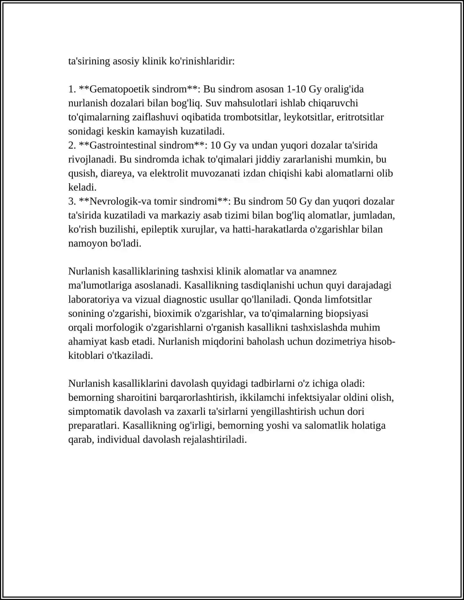 INSONLARDA NURLANISH KASALLIKLARI. UNI TASHXISLASH USULLARI 4