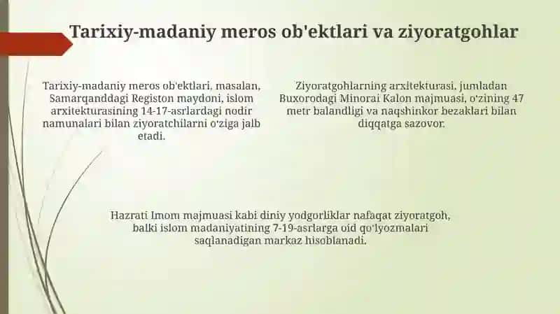 Ziyorat turizmi asosida ekskursiya mazmuni 4