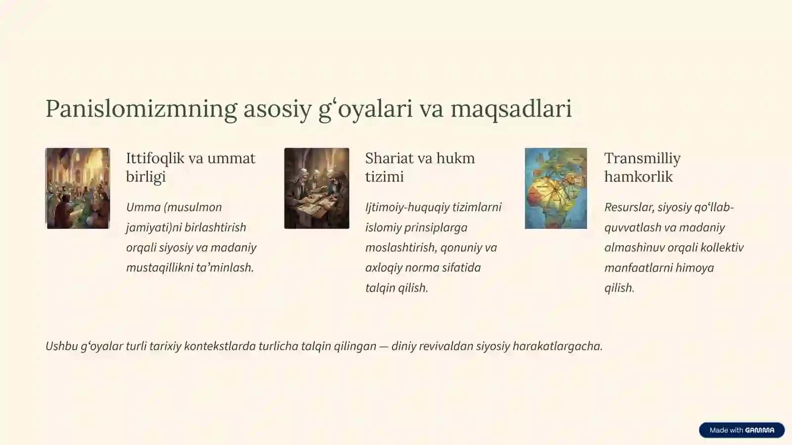 Panislomizm va Panarabizm siyosiy harakatlari 4