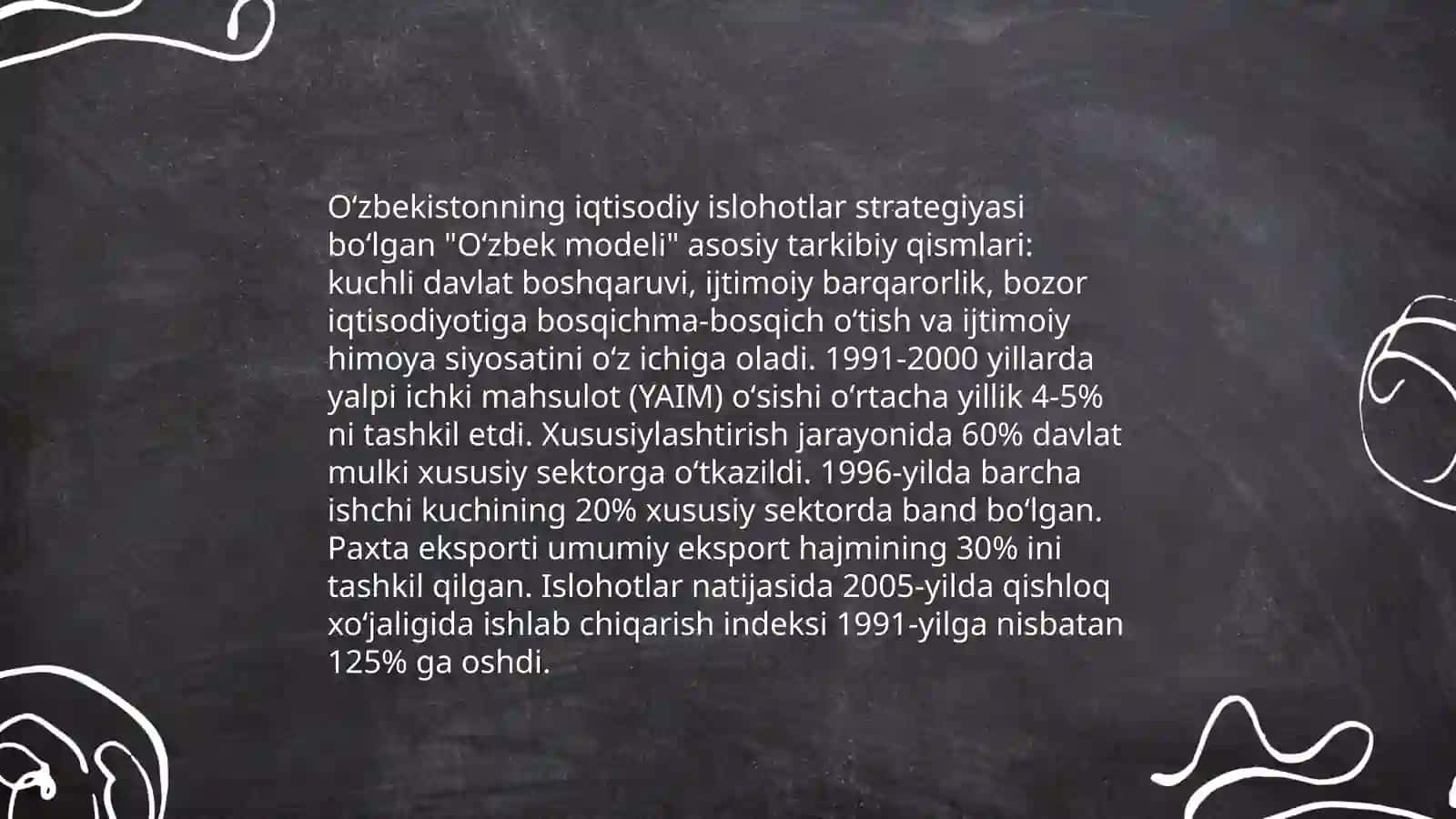 Bozor iqtisodiyotiga oʻtishning oʻzbek modeli 4