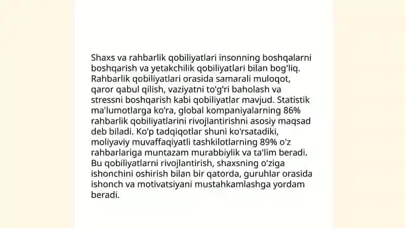 Shaxs boshqaruvning ham ob'ekti, ham sub'ekti sifatida Uroqova Sevinch 4
