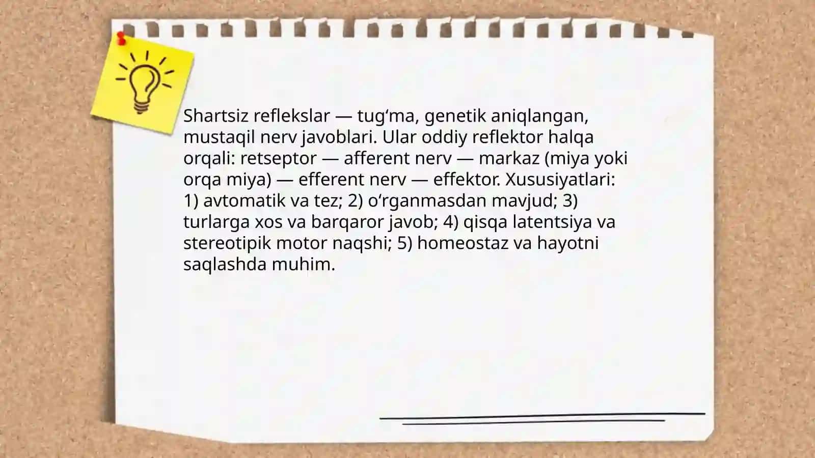 Oliy nerv faoliyati: Shartli shartsiz reflekslar 4