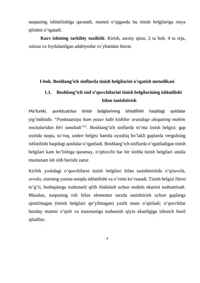 Boshlang’ich sinflarda tinish belgilarini o‘rgatish metodikasi 4