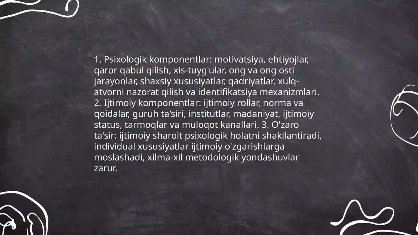 Inson xulq-atvor fanining tadqiqoti 4