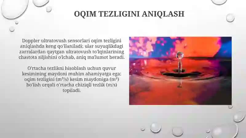 Suyuqlikoqiminingsarfivaoʻrtachatezligi 4