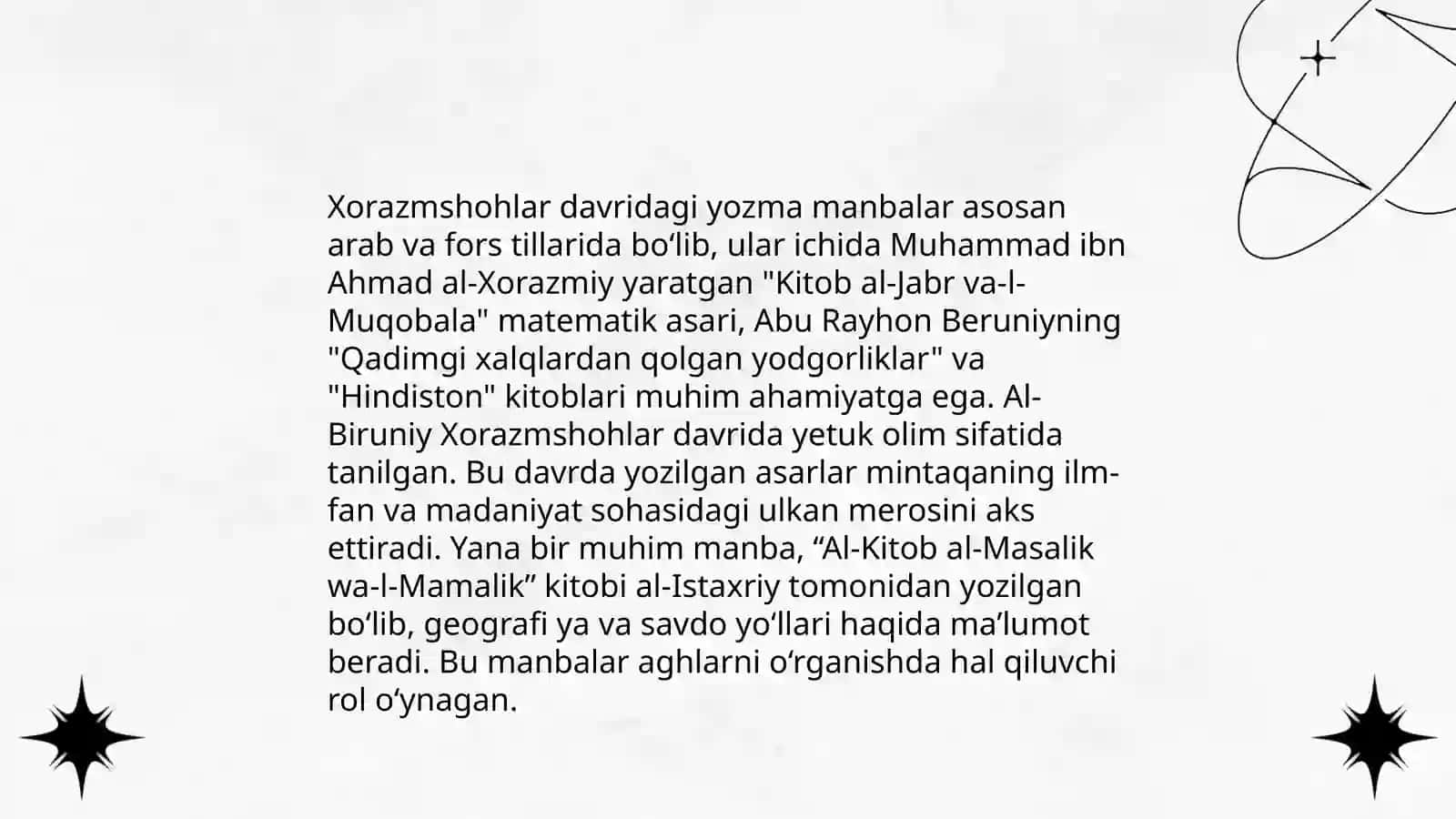 XII -XIV asrlarda O'rta Osiyo tarixiga oid xotiralar muhim manba sifatida 4