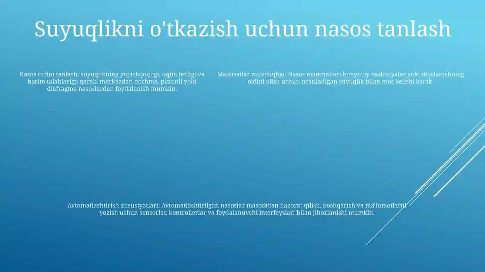 Suyuqliklarni Nasoslar Yordamida Uzatish Jarayonini Avtomatlashtirish 4
