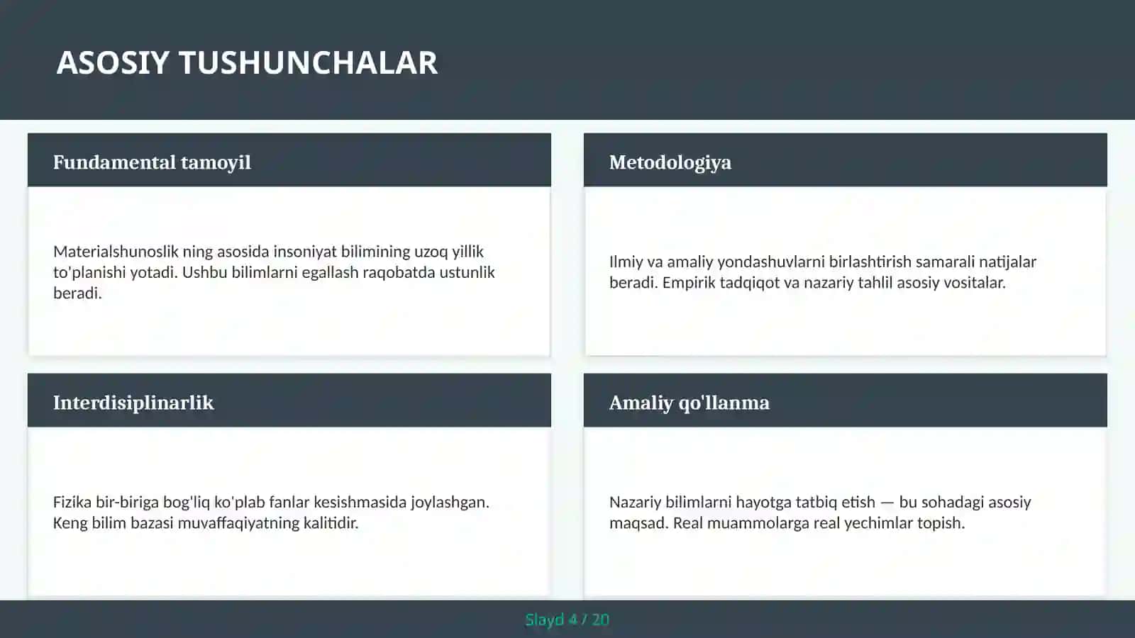 Materialshunoslik 4