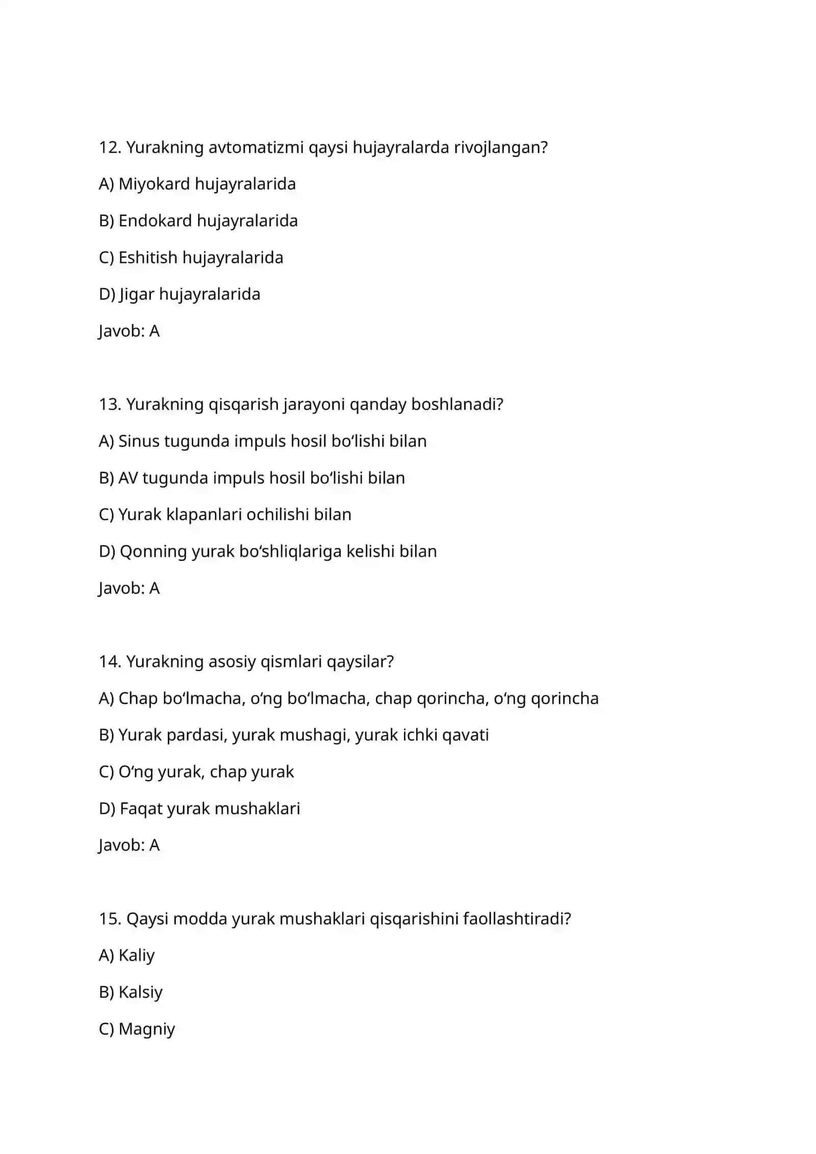 Yurakning fiziologik xossalarini o‘rganish 4