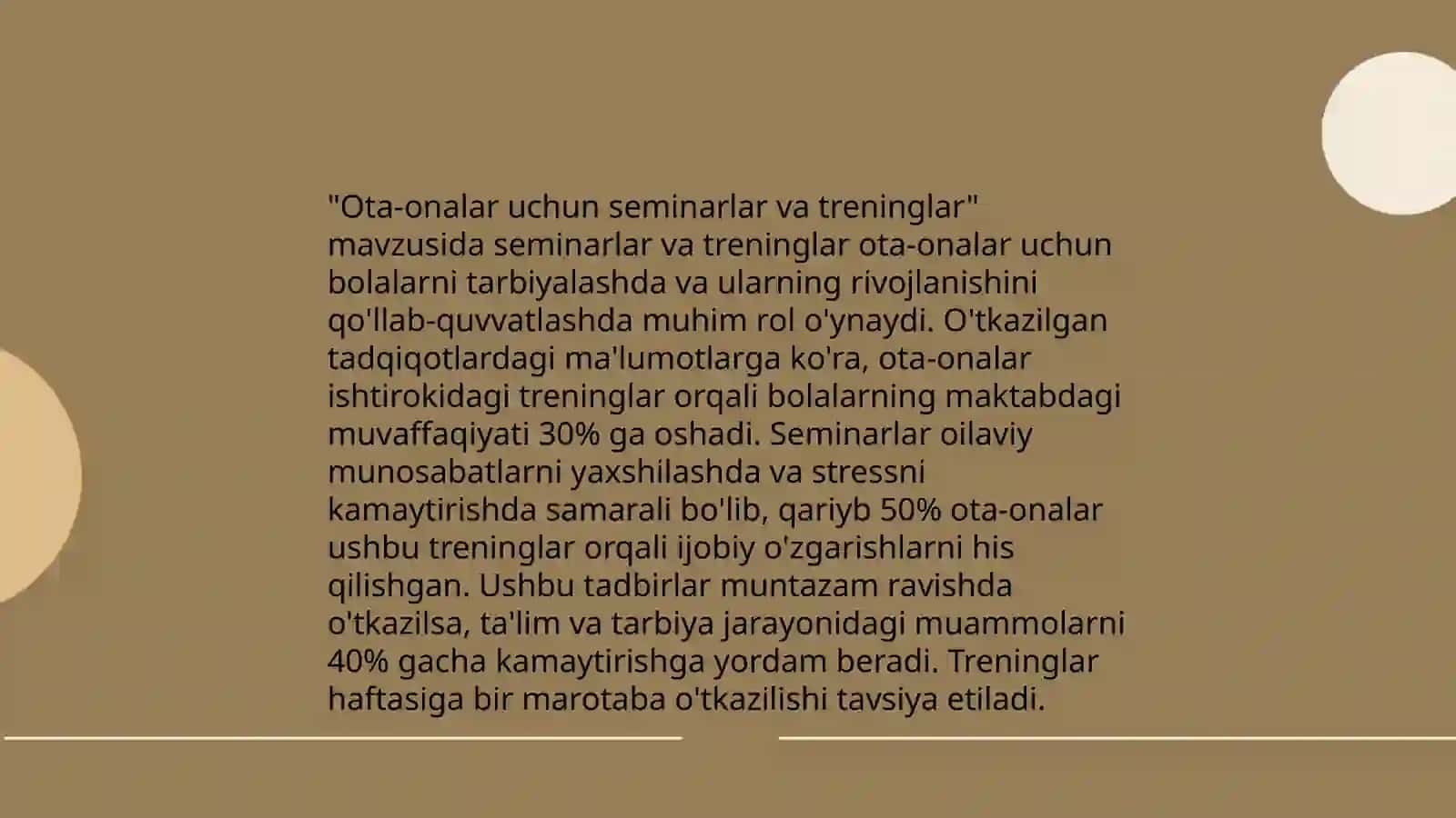 Guruh rahbarining ota onalar bilan olib boradigan ish shakllari 4