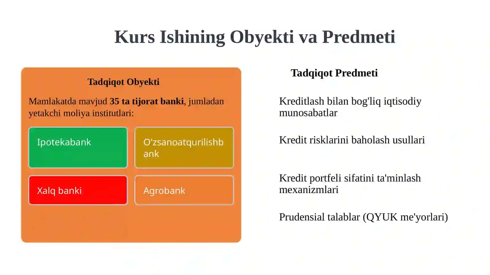 O'zbekiston Respublikasi Tijorat Banklarida Jismoniy Shaxslarni Kreditlash Amaliyotini Takomillashtirish 4