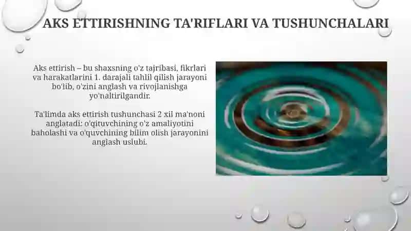 Isondada aks ettirish darajalari 4