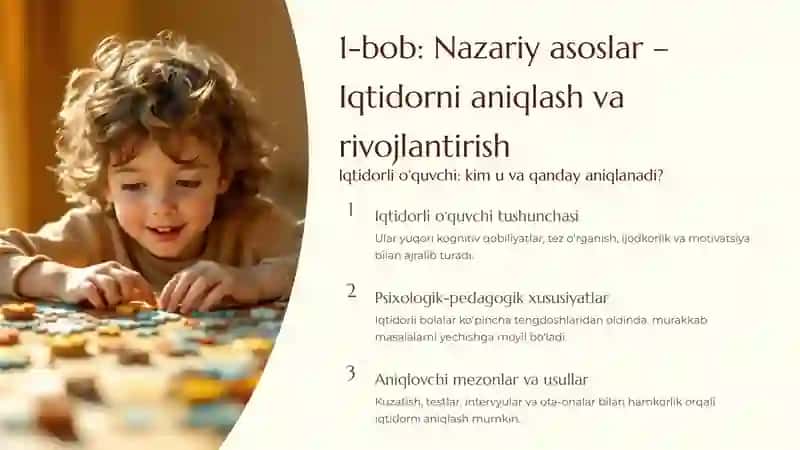 BOSHLANG‘ICH SINF DARSLARIDA  O‘QUVCHILARGA IQTIDORLI BILIM BERISH  IMKONIYATLARI YUZASIDAN TAHLIL 4