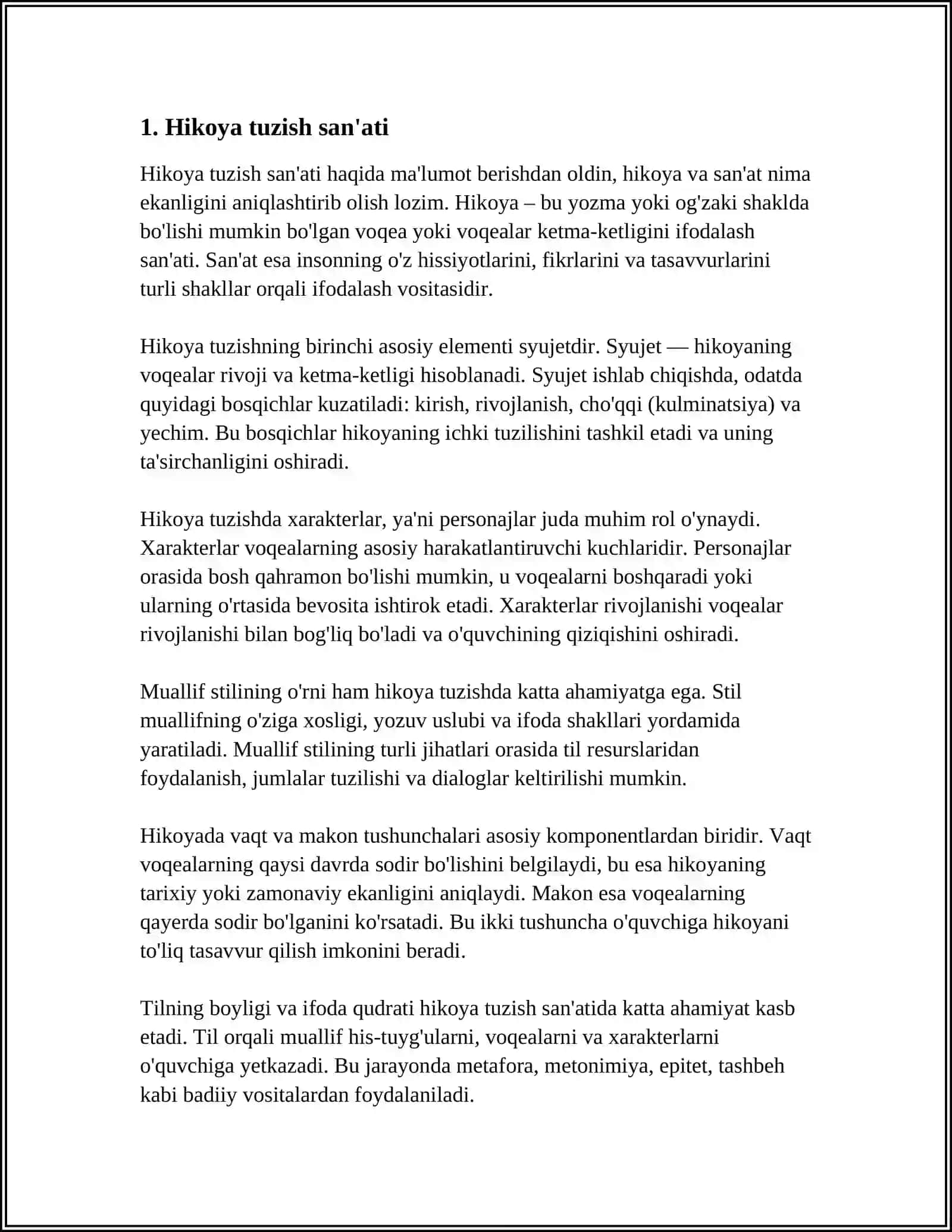 TAQDIMOTDA HIKOYA QILISH. HIKOYANI AYTIB BERISH QOBILIYATI TAQDIMOTNI TAYYORLASH VA IDROK QILISH SIFATIGA QANDAY TA'SIR QILADI 4
