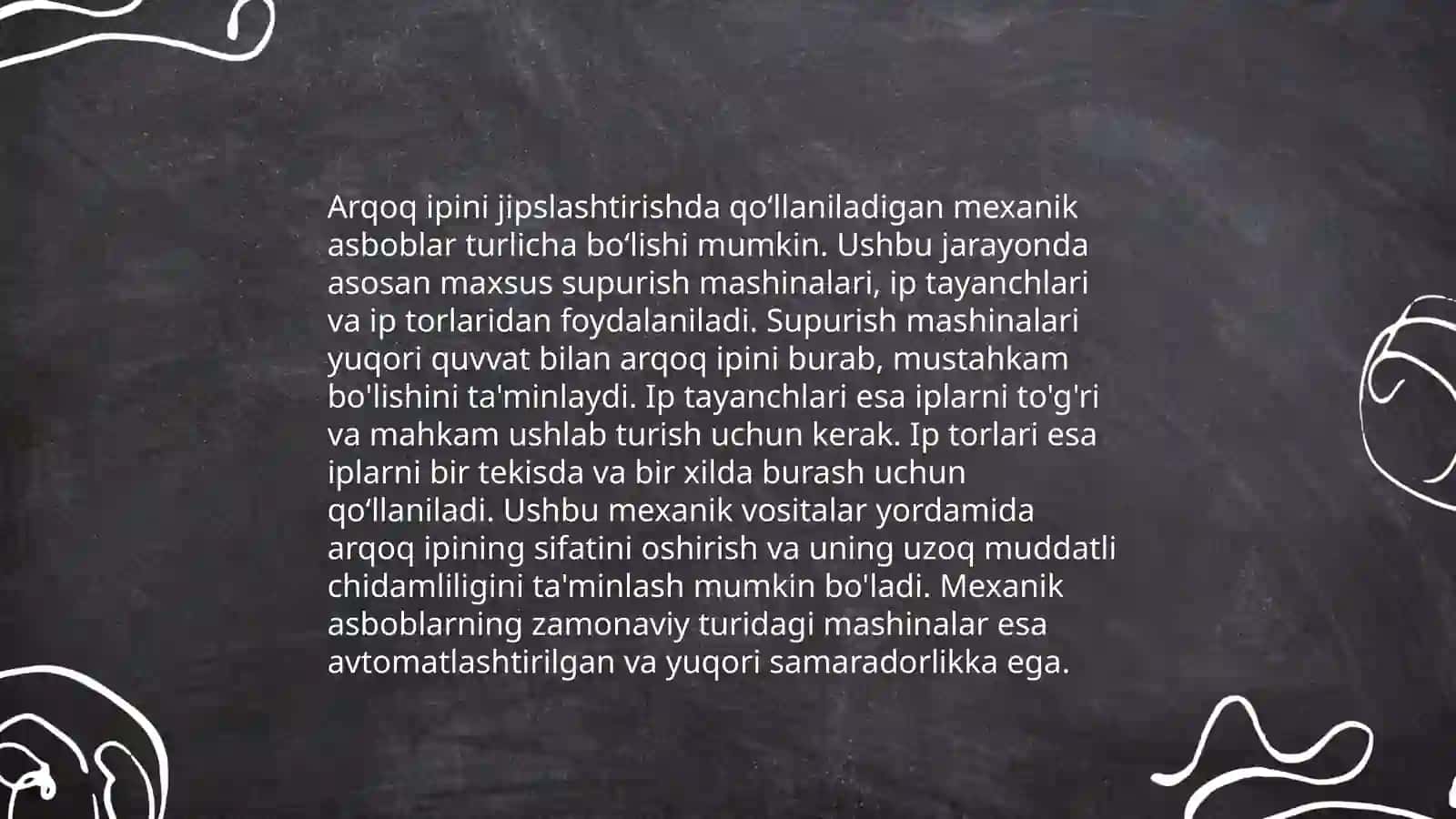 Arqoq ipini jipslashtirish 4